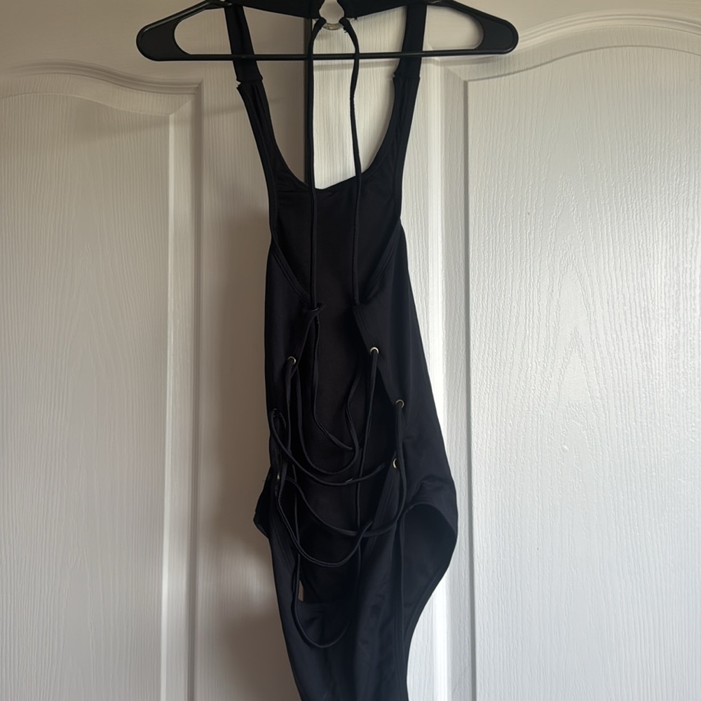 Black One-Piece Swimsuit - Picture 3 of 5